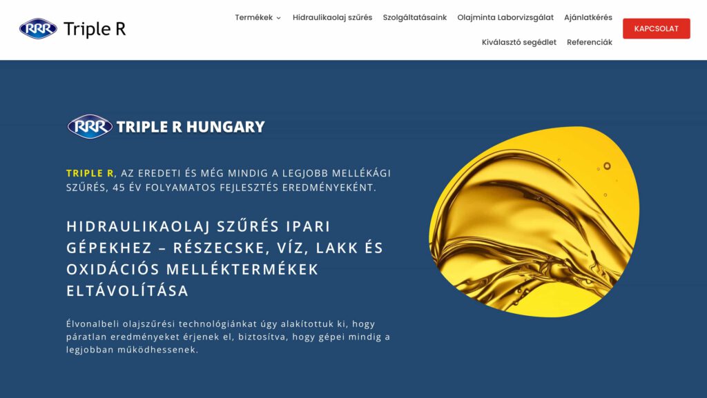 Triple R Hungary weboldal