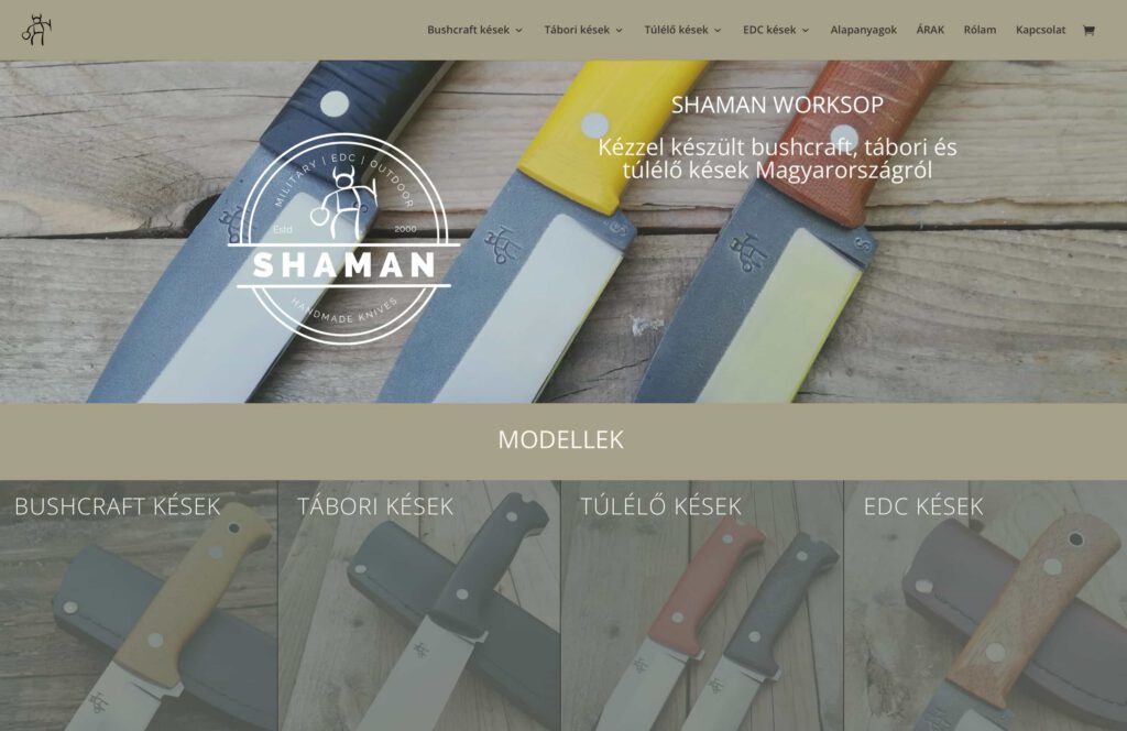 Shaman Workshop weboldal